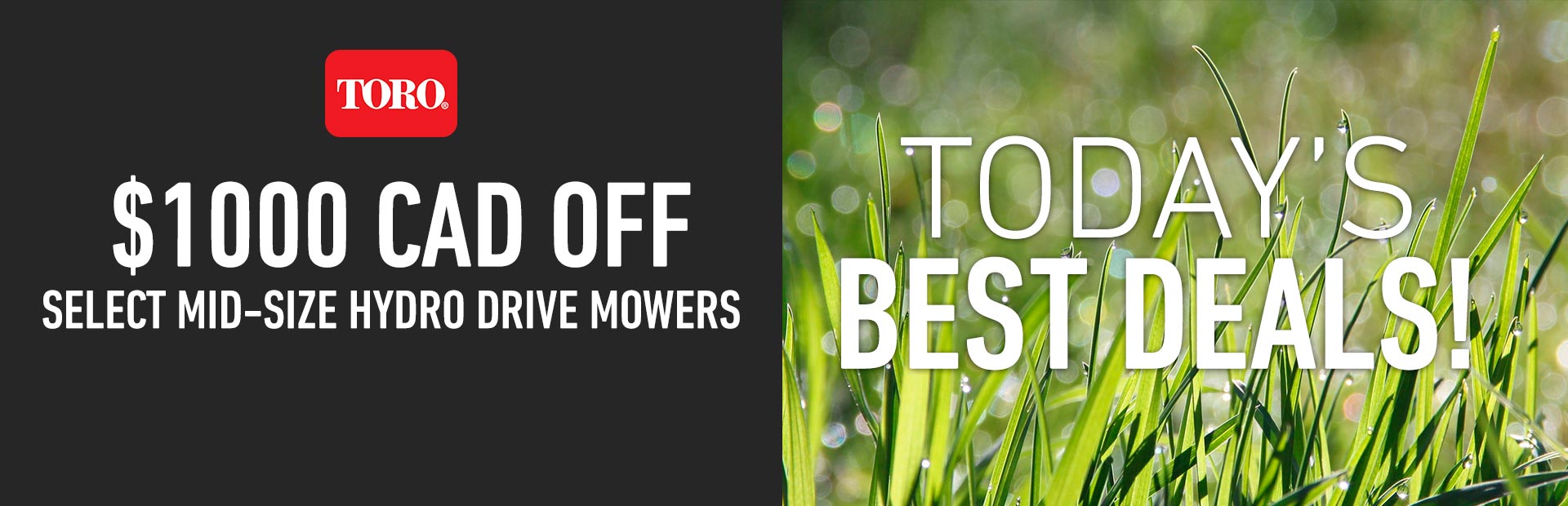 Toro: $1000 CAD Off Select Mid-Size Hydro Drive Mowers